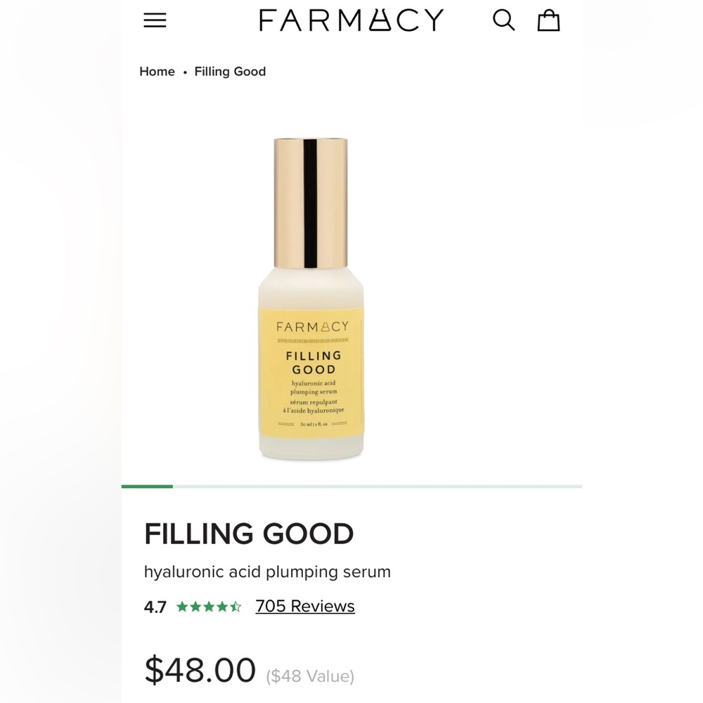 Farmacy Filling Good Hyaluronic Acid Plumping Serum
